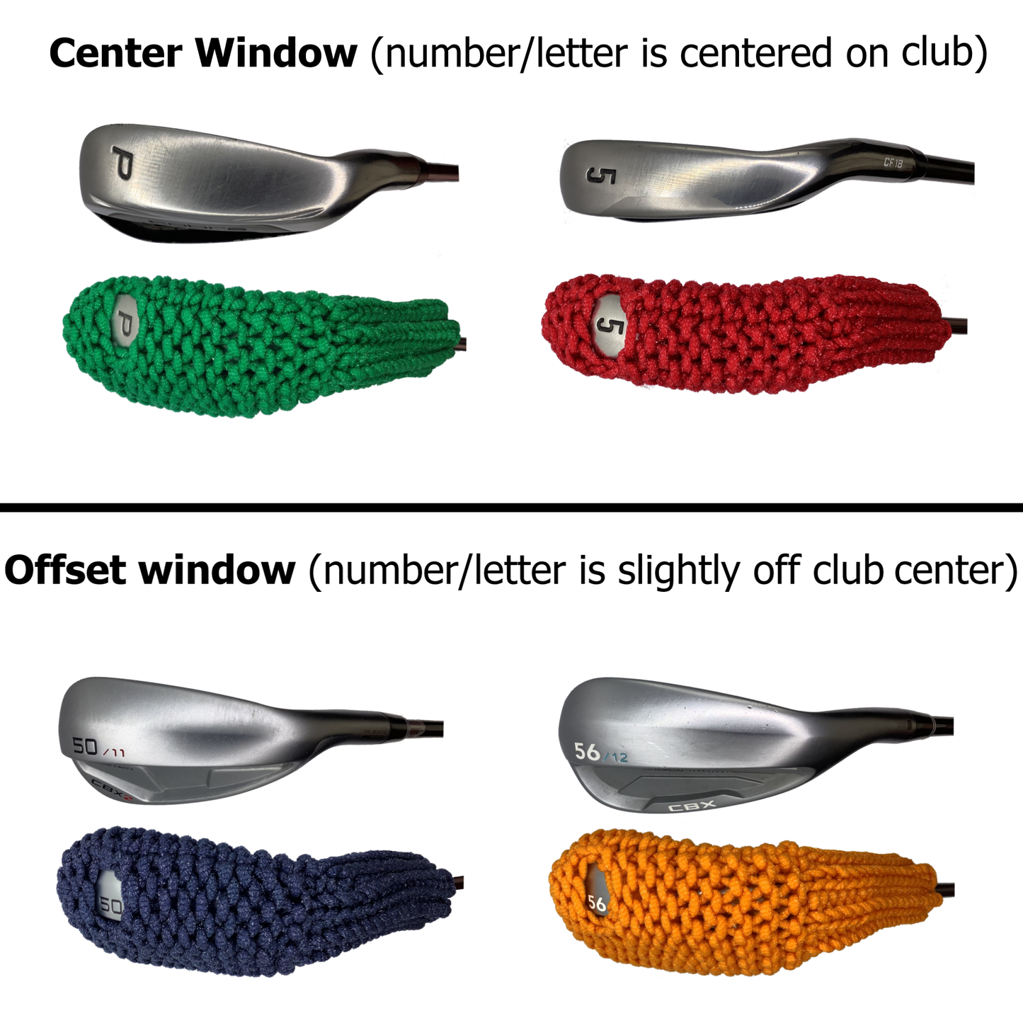 Custom Clean Shot™ Iron Headcover with Viewing Window