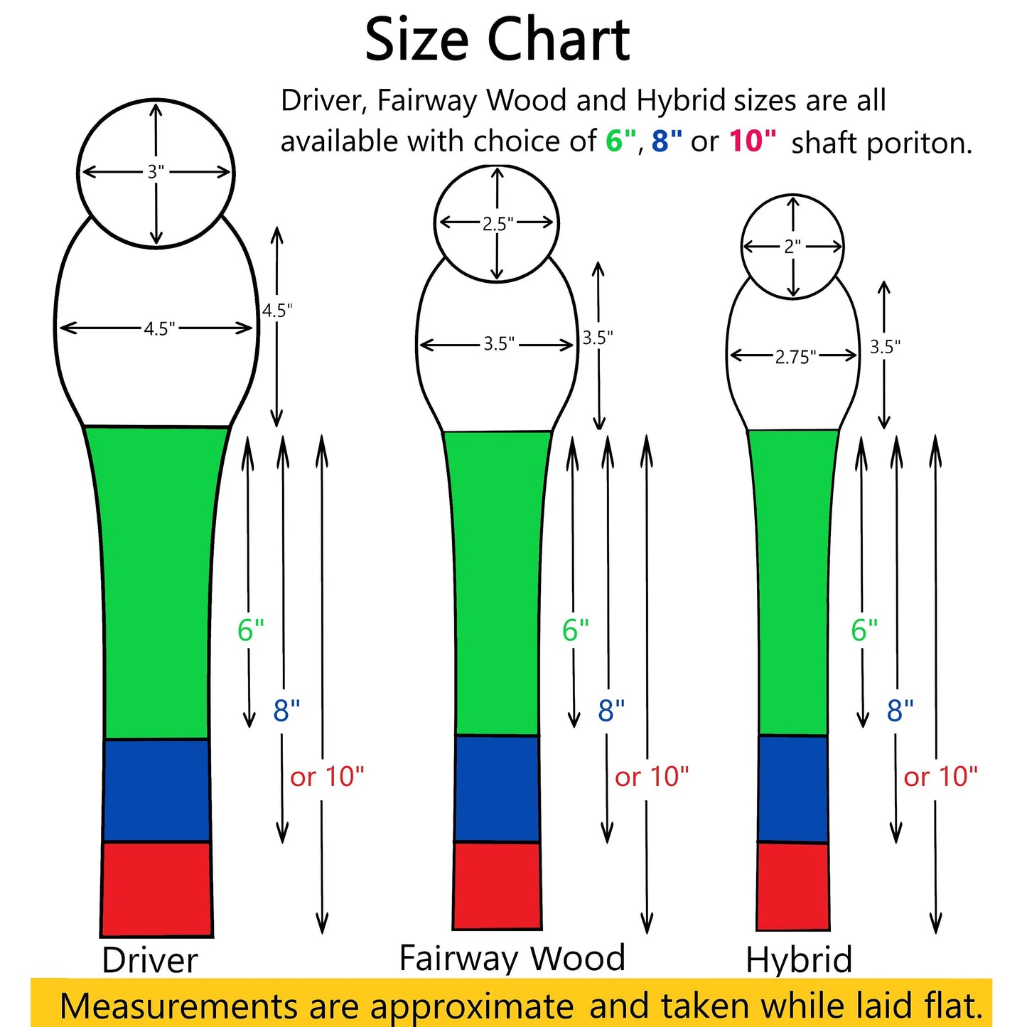 Red, Navy and White - Driver Headcover