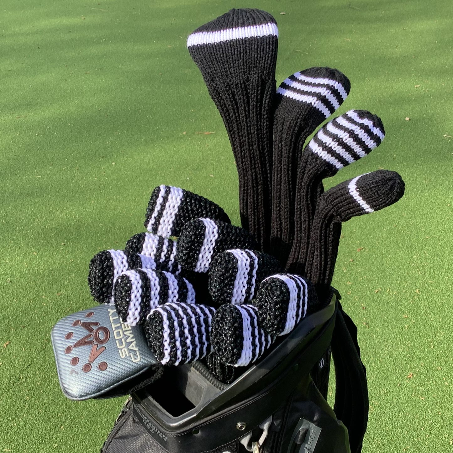 Black and White - Large Stripe Iron/Wedge Headcover
