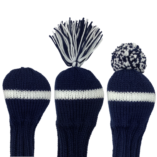 Navy and White - Driver Headcover