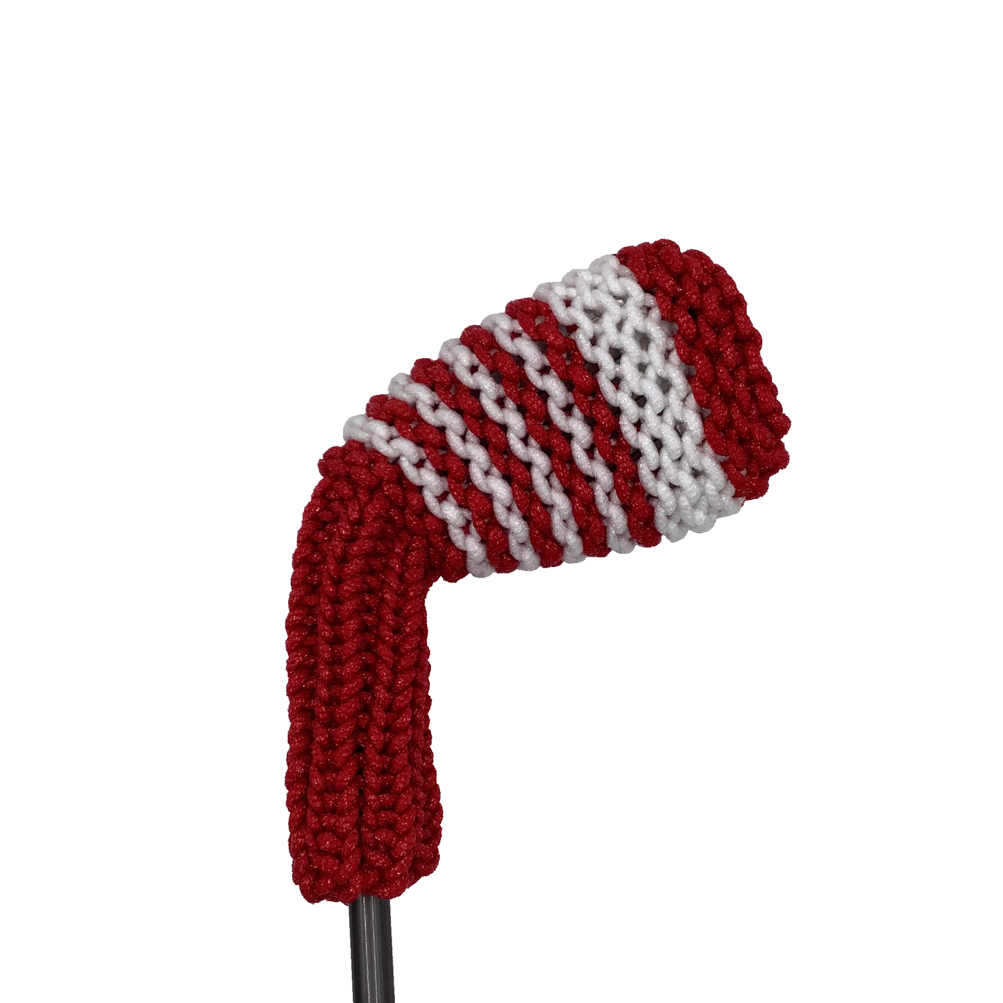 Clean Shot™ iron golf club headcover in red with white stripes to represent a 9 iron.