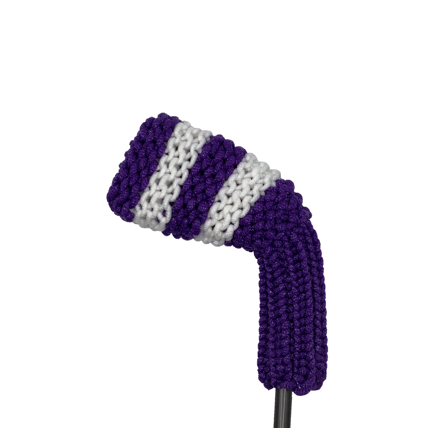 Purple and White - Large Stripe Iron/Wedge Headcover