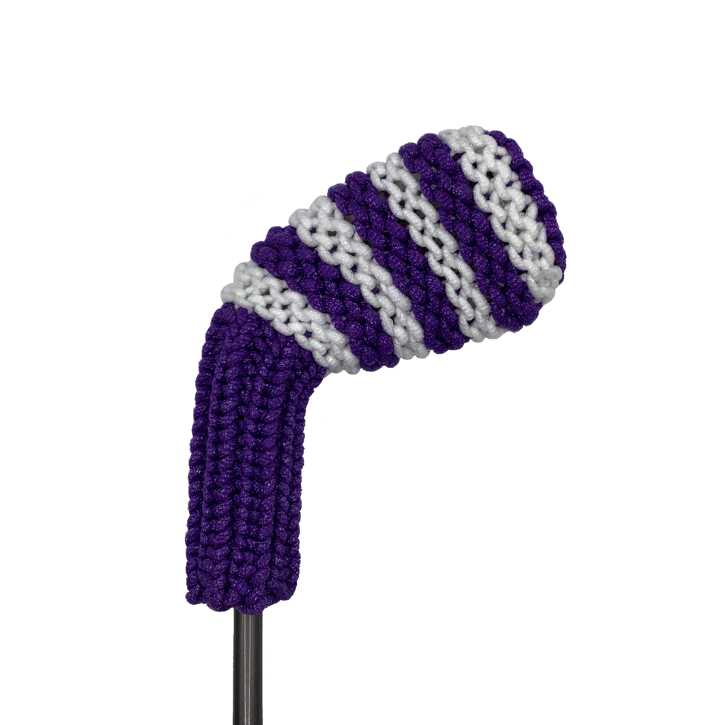 Purple and White - Medium Stripe Iron/Wedge Headcover
