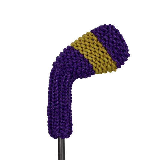 Purple and Gold - Block Stripe Iron/Wedge Headcover