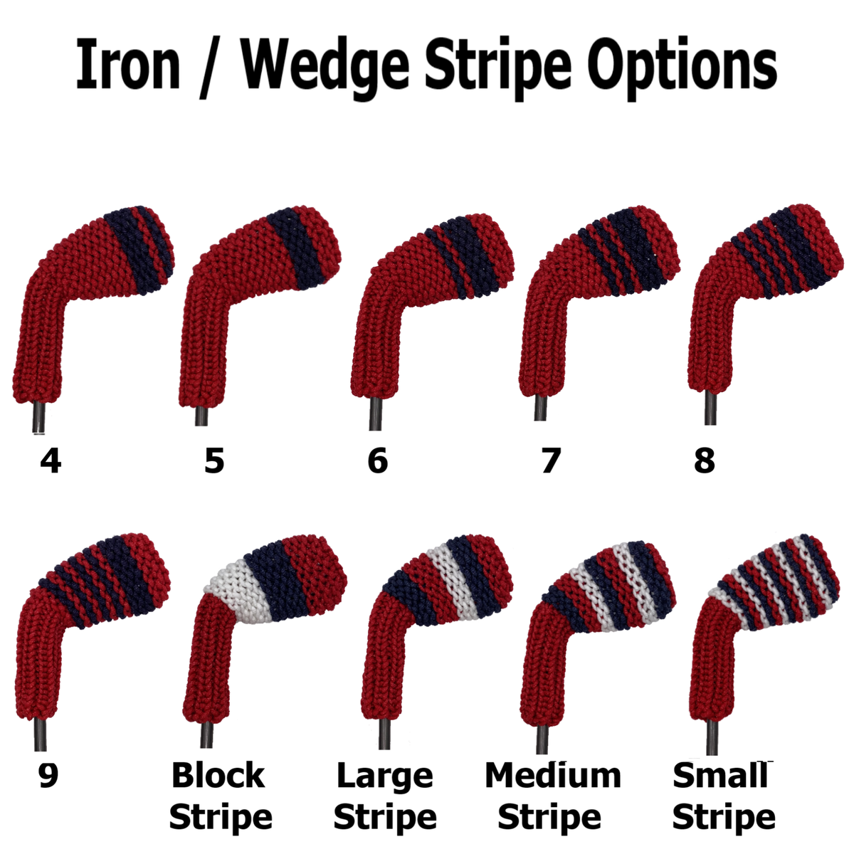 Navy, Red and White - Iron/Wedge