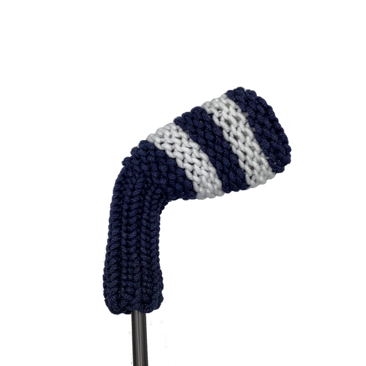 Navy and White - Large Stripe Iron/Wedge Headcover