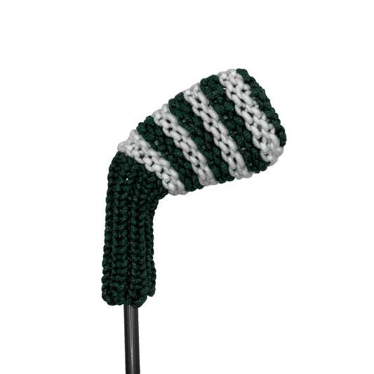 Forest and White - Medium Stripe Iron/Wedge Headcover