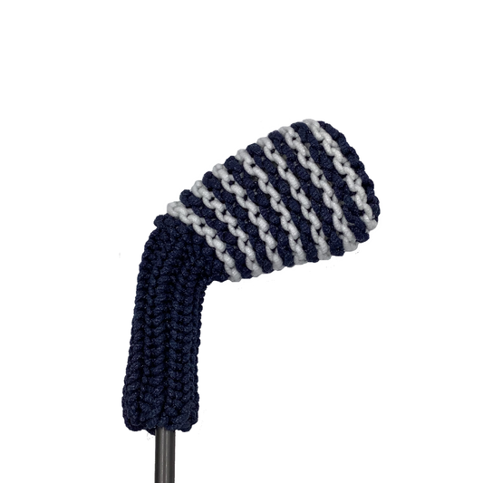 Navy and White - Small Stripe Iron/Wedge Headcover